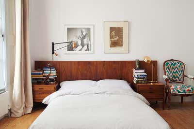 Mid-Century Modern Family Home Bedroom. North London Home  by Rachel Chudley.