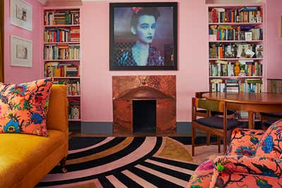  Art Deco Apartment Living Room. North London apartment by Rachel Chudley.