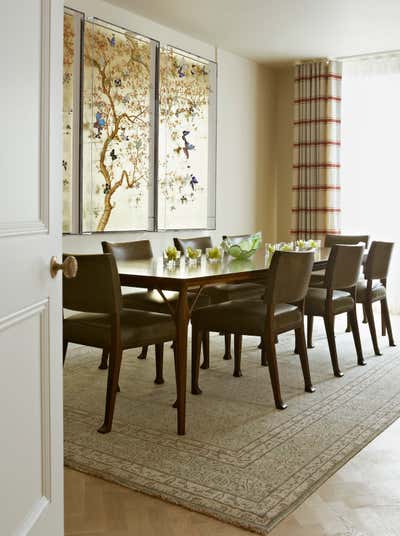  Eclectic Apartment Dining Room. Knightsbridge pied a terre  by Godrich Interiors.