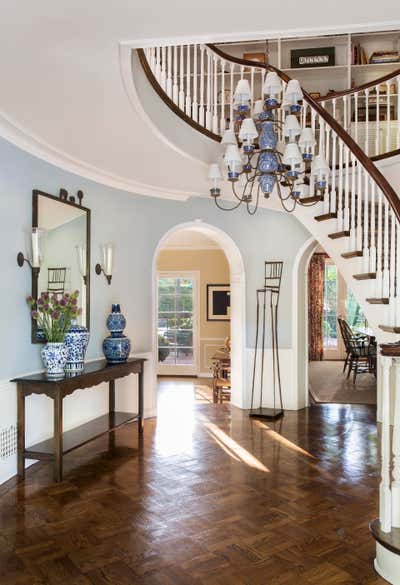  Traditional Family Home Entry and Hall. Holmby Hills Georgian by Jonathan Winslow Design.