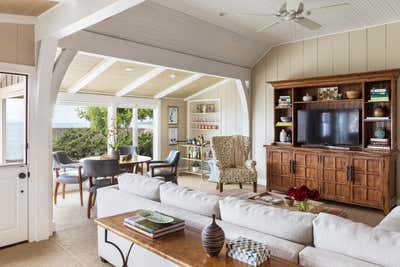  British Colonial Beach House Living Room. Laguna Beach Hideaway by Jonathan Winslow Design.