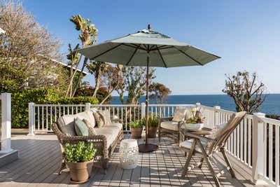  Beach Style Coastal Beach House Patio and Deck. Laguna Beach Hideaway by Jonathan Winslow Design.