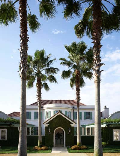  British Colonial Vacation Home Exterior. Florida Resort House by Brockschmidt & Coleman LLC.