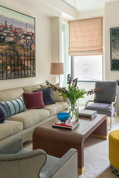  Contemporary Eclectic Living Room. Flatiron District Loft by Brockschmidt & Coleman LLC.