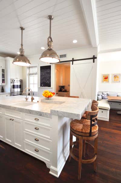  Coastal Cottage Family Home Kitchen. West Coast Cape Cod by Lisa Queen Design.