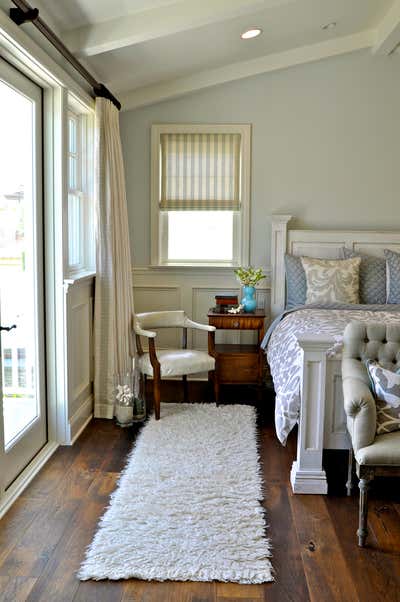  Transitional Family Home Bedroom. West Coast Cape Cod by Lisa Queen Design.