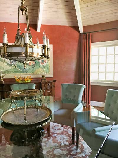  Traditional Family Home Dining Room. Hidden Hills Glam by Lisa Queen Design.