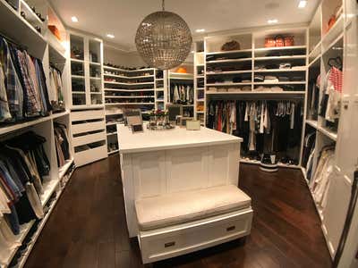 Contemporary Storage Room and Closet. Hidden Hills Glam by Lisa Queen Design.