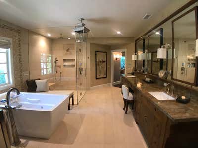  Traditional Family Home Bathroom. Hidden Hills Glam by Lisa Queen Design.