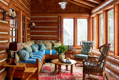  Cottage Living Room. Fishing Cabin by Juan Montoya Design.