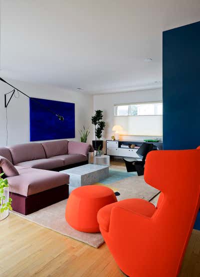 Modern Living Room. Color Block by Bright Designlab.