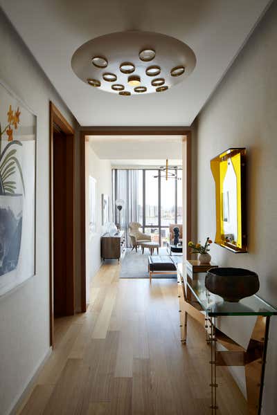 Contemporary Apartment Entry and Hall. 565 Broome SoHo by Damon Liss Design.