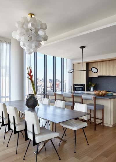  Contemporary Apartment Dining Room. 565 Broome SoHo by Damon Liss Design.