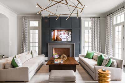  Transitional Family Home Living Room. Greenwich by Alisberg Parker Architects.