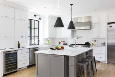  Transitional Family Home Kitchen. #urbanfarmhouse by Laura Fox Interior Design.