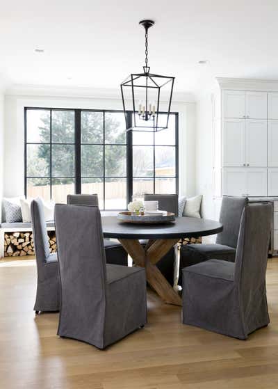  Transitional Family Home Dining Room. #urbanfarmhouse by Laura Fox Interior Design.