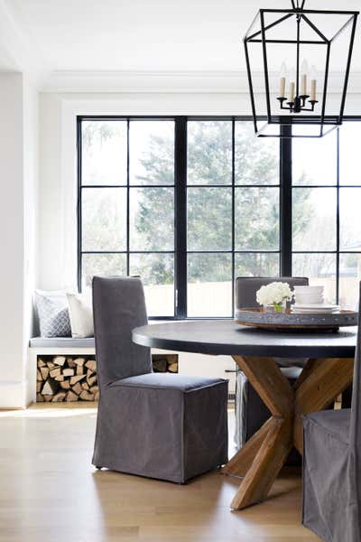  Transitional Family Home Dining Room. #urbanfarmhouse by Laura Fox Interior Design.