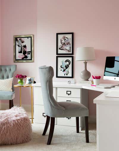 Transitional Family Home Office and Study. #bethesdaglamfam by Laura Fox Interior Design.