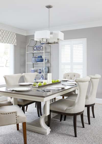  Beach Style Family Home Dining Room. #projectcoastalchic by Laura Fox Interior Design.