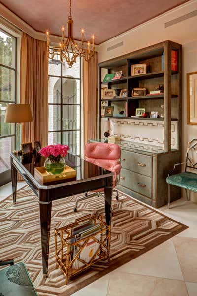  Transitional Family Home Office and Study. Willowick Residence by Laura U Inc..