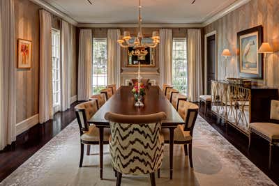  Transitional Family Home Dining Room. Willowick Residence by Laura U Inc..