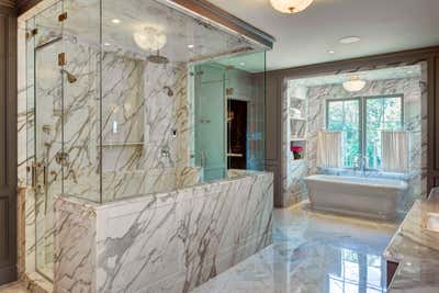  Transitional Family Home Bathroom. Willowick Residence by Laura U Inc..