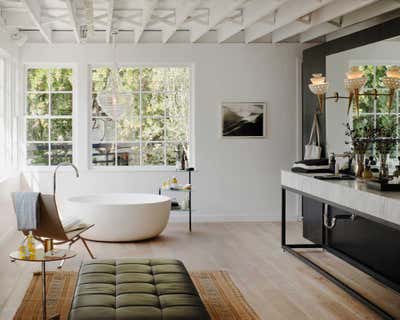  Minimalist Eclectic Retail Bathroom. The Apartment By The Line Los Angeles by Martha Mulholland Interior Design.
