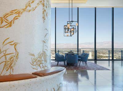  Transitional Hotel Entry and Hall. Cosmopolitan of Las Vegas - Boulevard Penthouses by Daun Curry Design Studio.