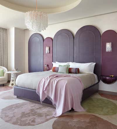  Contemporary Transitional Hotel Bedroom. Cosmopolitan of Las Vegas - Boulevard Penthouses by Daun Curry Design Studio.