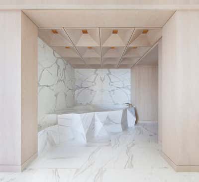  Transitional Hotel Bathroom. Cosmopolitan of Las Vegas - Boulevard Penthouses by Daun Curry Design Studio.