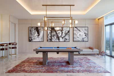  Transitional Hotel Bar and Game Room. Cosmopolitan of Las Vegas - Boulevard Penthouses by Daun Curry Design Studio.