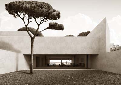  Mediterranean Beach House Living Room. Menorca by OOAA Arquitectura.