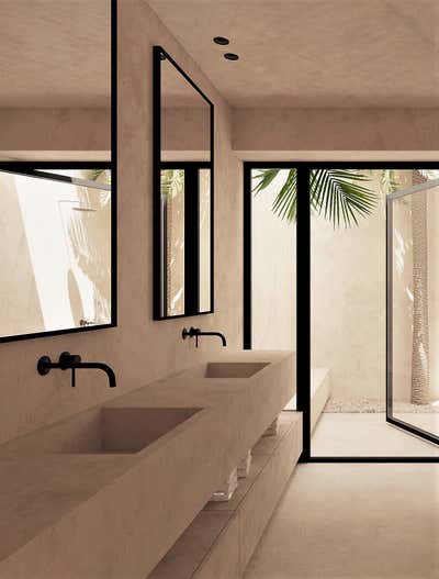  Mediterranean Beach House Bathroom. Menorca by OOAA Arquitectura.