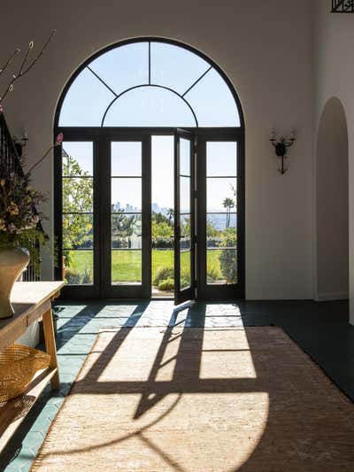  Mediterranean Family Home Entry and Hall. The Oaks by Reath Design.