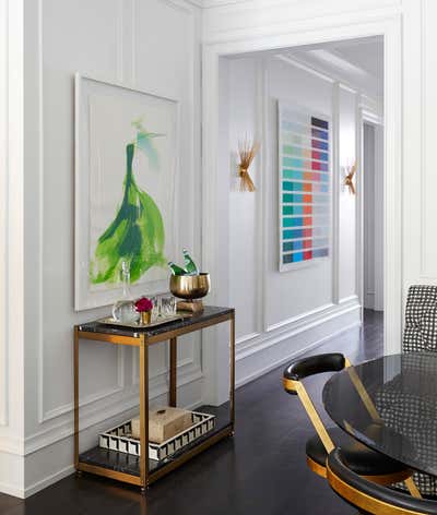Eclectic Apartment Entry and Hall. Chicago Condo by Summer Thornton Design .