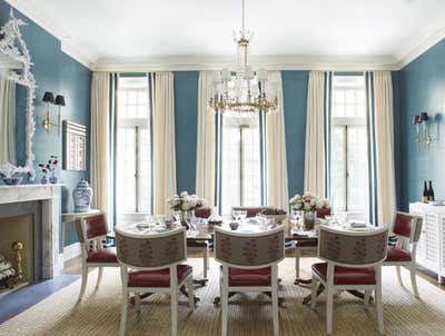  Traditional Family Home Dining Room. NYC Brownstone by Ashley Whittaker Design.