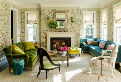  Traditional Family Home Living Room. Darien by Ashley Whittaker Design.