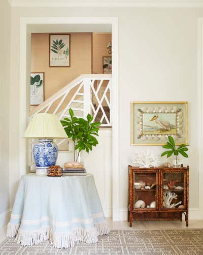 Coastal Traditional Vacation Home Entry and Hall. South Florida by Ashley Whittaker Design.