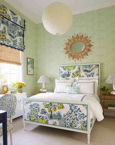 Coastal Vacation Home Bedroom. South Florida by Ashley Whittaker Design.