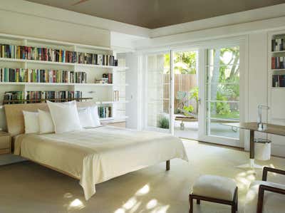  Mid-Century Modern Hotel Bedroom. Estate Garden House by Joe Serrins Architecture Studio.