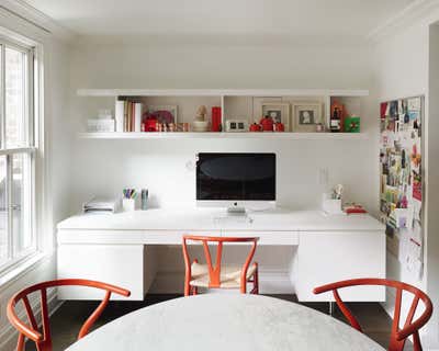Contemporary Family Home Workspace. West Village Townhouse by Joe Serrins Architecture Studio.
