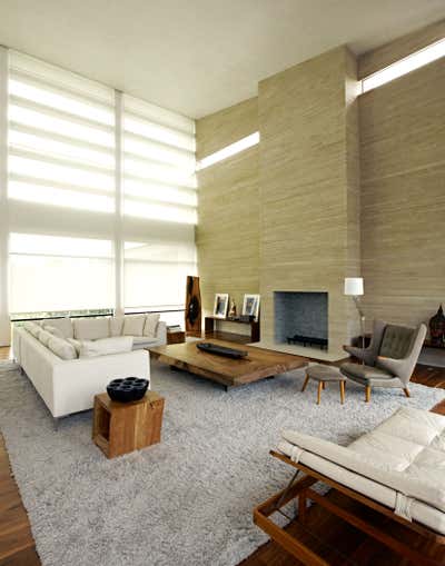  Contemporary Minimalist Beach House Living Room. Maison Meadowlark by Studio Zung.