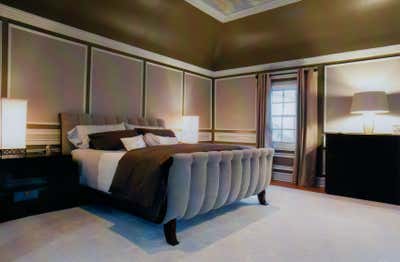 Transitional Family Home Bedroom. New Jersey Estate by M. Studio Gallery Fine & Applied Arts LLC.