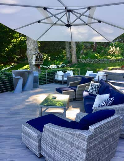 Modern Vacation Home Patio and Deck. Hudson Valley Lakehouse Deck by M. Studio Gallery Fine & Applied Arts LLC.
