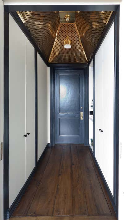  Transitional Apartment Entry and Hall. West Village Loft by All Things Dirt.