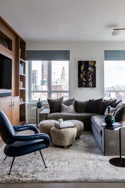  Transitional Apartment Living Room. NEW YORK HIGH RISE by Joyce Sitterly Interior Design.