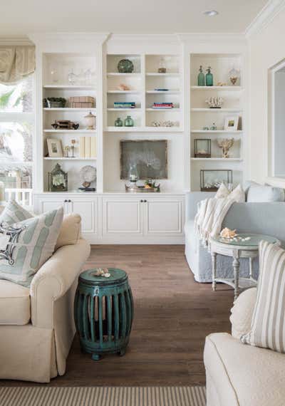  Coastal Beach House Living Room. OUT OF THE BLUE by Kelly Ferm.
