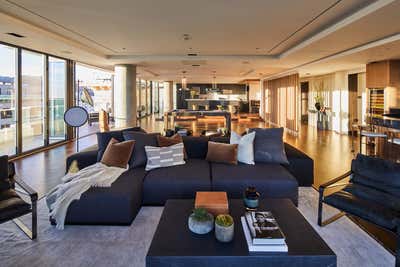  Industrial Apartment Living Room. Vista Penthouse by KES Studio.