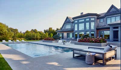  Beach Style Family Home Exterior. Quogue  by Winter McDermott Design.