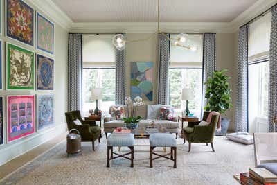  Eclectic Mixed Use Living Room. Ladies Retreat by Marika Meyer Interiors.